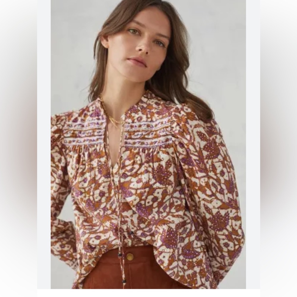 Love the Label Mabel tie front top